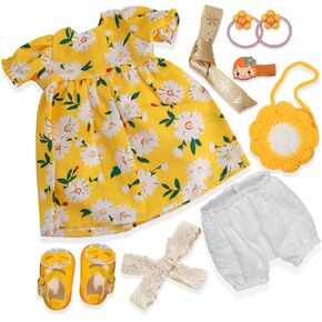 12 inch Clothing Set Handmade Waldorf Doll Clothes with Beautiful Box for Girl Birthday Present-Aisha's Clothes Accessories
