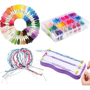 WOWANGCE FRESILITY BRACELET MATE FOR GIRLS AGE 7-12 ، DIY Arts and Crafts Toys ، Charm Jewelry Making Kit with 100 Cotton rope string maker gifts عيد ميلاد عيد ميلاد للمراهقين