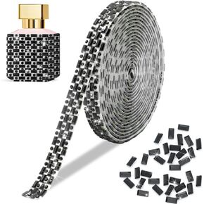 FULZTEY Bling Rhinestone Ribbon Self Adhesive,1 CM Width Gem Strips for DIY Crafts,Royal Blue Diamond Tape Roll Sticker,Glitter 3 Yards Crystal Ribbon for Car Art Wedding Party Decoration