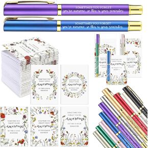 TecUnite 20 Sets Back to School Gifts Bulk for Women Teacher Sometimes You Forget Your Awesome Inspirational Appreciation Wildflower Notebook Ballpoint Pen Bags for Coworker Employee