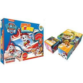 Holotoyz Paw Patrol AR Puzzle Cubez - Magic Augmented Reality Hologram Puzzles Come to Life with Smart Phone - 4D Learning Play for Kids