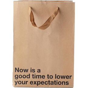 MilkToast Brands Funny Gift Bag 11 x 8 x 4 inch – Brown Kraft Paper Bag with 'I tried' Print – Gag Gift Wrap for Birthdays, Holidays, Office Parties – Party Gift Wrap for Mother's Day, Father's Day