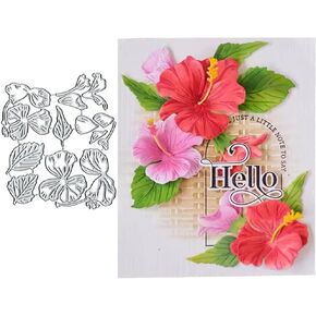 Plants Flowers Frame Metal Die Cuts Cutting Dies Paper Cards Cutting Dies Cut Stencils for DIY Embossing Card Making Book Tags Decorative Paper Dies Scrapbooking