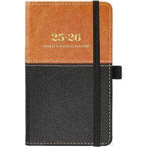 2025-2026 Pocket Calendar - Weekly Monthly Planner from July 2025 to June 2026, Small Pocket Calendar for Purse, 6.4'' x 3.8