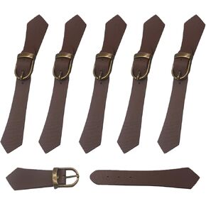 6 Pcs Sew on Toggle Closures, Sew-leather Snap Buckle on Coat Toggles Button Leather Sew-On Toggles Closures for Coat Jacket Handmade Decor DIY Craft
