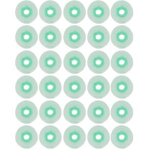 Cnswee6 Green Clear Bobbins 820921096 4125615-45 Plastic for Husqvarna for Viking Designer Platinum Series 30Pcs