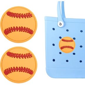 2Pcs Sports Ball Style Charms for Bogg Bag Accessories Compatible with Bogg Bag Original All Models