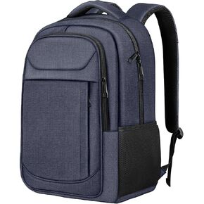 Travel Laptop Backpack, Travel Backpack For Women, Business Anti Theft Slim Sturdy Laptops Backpack, 15.6" Water Resistant College School Rucksack Computer Bag Gift for Men & Women, Black