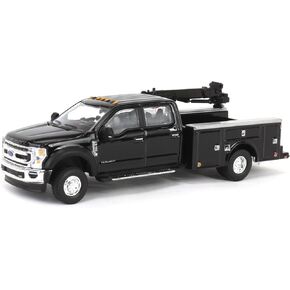 Truck 1/64 2020 F-450 Super Duty Dually Service Bed & Crane Black Exclusive 51397-B