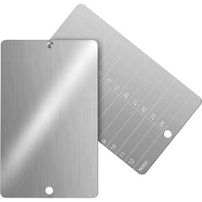 Steel Crypto Seed Phrase Storage, Metal Seed Bitcoin Phrase Plate for Hardware Cold Backup, 2 Plates and Security Seals