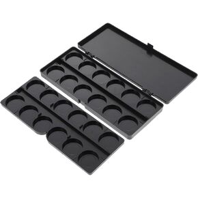 HOMSFOU Paint Mixing Tray Durable Plastic Watercolor Painting Box with Hard Lid for Easy Storage and Moisture Retention for Artists and