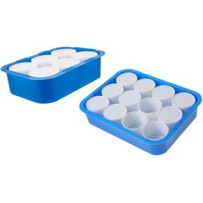 Gadpiparty 2pcs Watercolor Palette Box Empty Mixing Tray with Compartment Cups for Oil Paint Durable Paint Mixing for Artists and Painting Supplies