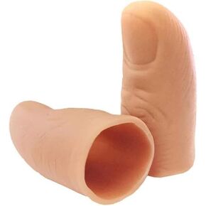 2Pcs Magic Trick Fingers Light Up Flashing Fingers Thumb Tip Magic Trick Fingers Appearing Lights Stylish Novelty Magic Kits Accessories