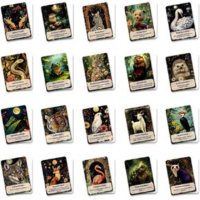 50PCS Cute Oracle Deck,Spiritual Oracle Cards,for Reading Book Inspirational Students Teachers Book Accessories for Teens Adult