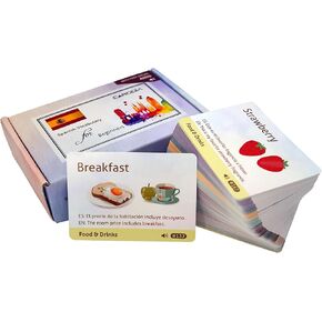 Spanish Vocabulary Educational Flashcards for Beginners