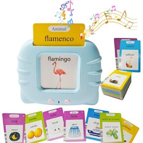 Talking Flash Cards for toddlers,Spanish & English Bilingual,Montessori Style,Speech Therapy Learn and Music Machine for Autism,Education Learning Toys for Toddler 3 4 5 Year Olds,with 224 Sight Words