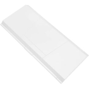 ARTIBETTER Watercolor Folding Paint Mixing Box with Cover Compartments Portable Color Palette for Art Studio and School Use Lightweight and Durable Design White