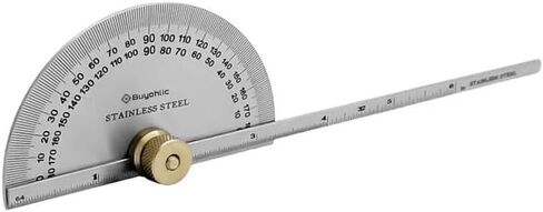 Stainless Steel Protractor 0-180 degrees Machine Tools (Degree Protractor cum Depth) in Saudi Arabia