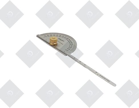 Stainless Steel Protractor 0-180 degrees Machine Tools (Degree Protractor cum Depth) in Saudi Arabia