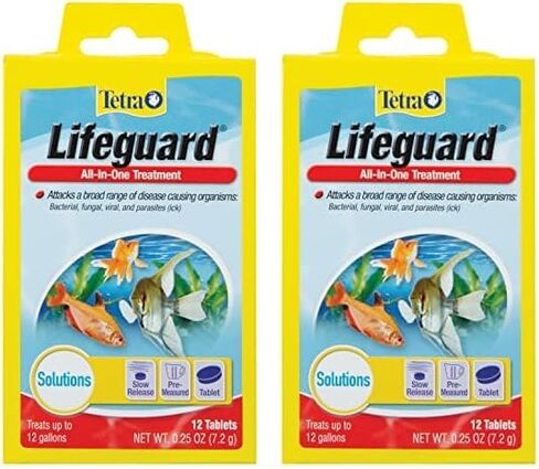Tetra Lifeguard All-In-One Treatment for Aquariums, 12-Count,YELLOW, 12 tablets treats 12-Gallon in Saudi Arabia