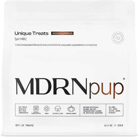 MDRNPUP® يعالج الكلب الفريد من نوعه ، والدرجة البشرية والطبيعة بالكامل ، وأربعة مكونات فقط ، وأحماض أمينية عالية البروتين ، لا شيء مصطنع ، مخبوزة في الولايات المتحدة الأمريكية (13.2 أونصة ، الحمص واليقطين) in Saudi Arabia