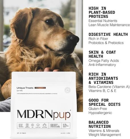 MDRNPUP® يعالج الكلب الفريد من نوعه ، والدرجة البشرية والطبيعة بالكامل ، وأربعة مكونات فقط ، وأحماض أمينية عالية البروتين ، لا شيء مصطنع ، مخبوزة في الولايات المتحدة الأمريكية (13.2 أونصة ، الحمص واليقطين) in Saudi Arabia