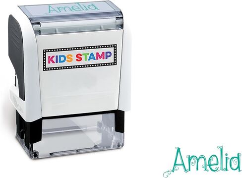Infusion Kids Stamp Self-Inking Name Stamp - Choose from 17 Vibrant Ink Colors in Saudi Arabia
