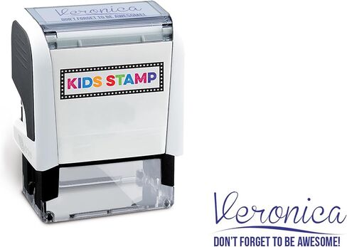 Infusion Kids Stamp Self-Inking Name Stamp - Choose from 17 Vibrant Ink Colors in Saudi Arabia