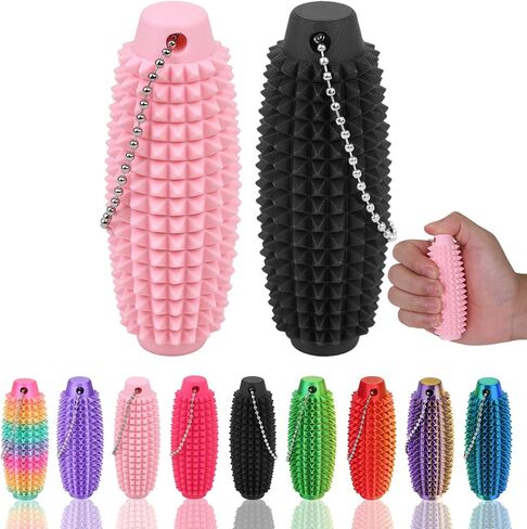 2pcs القليل من ألعاب التململ للبالغين ، و spiky spiky 3d pain pain lead -key -keychain for exiety refiet in Saudi Arabia