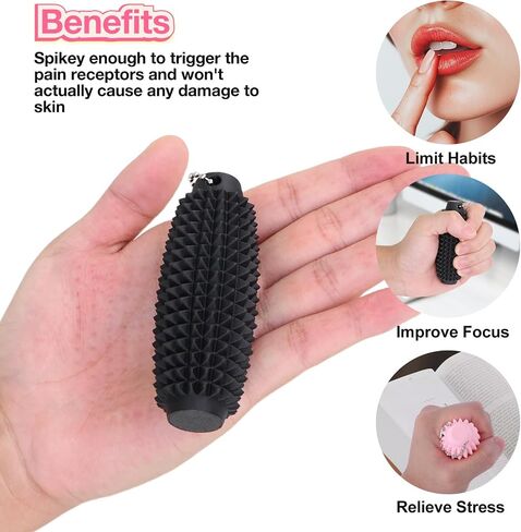 2pcs القليل من ألعاب التململ للبالغين ، و spiky spiky 3d pain pain lead -key -keychain for exiety refiet in Saudi Arabia