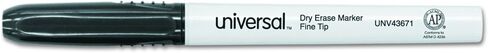 Universal UNV43671 Fine Bullet Tip Pen Style Dry Erase Marker - Black (1-Dozen) in Saudi Arabia