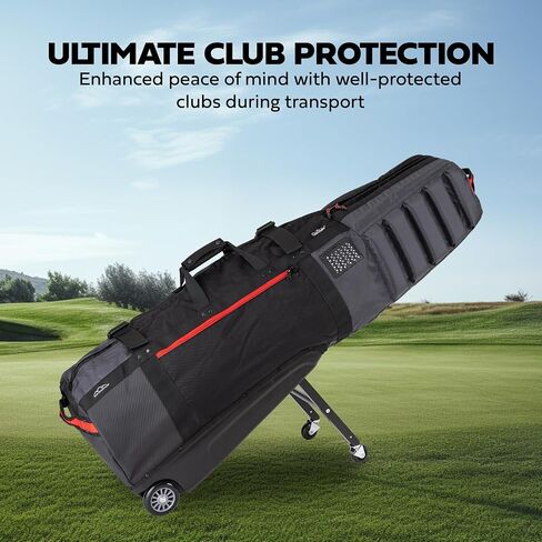 Sun Mountain 2024 Clubglider Meridian Travel Bag Red/Black/Port in Saudi Arabia