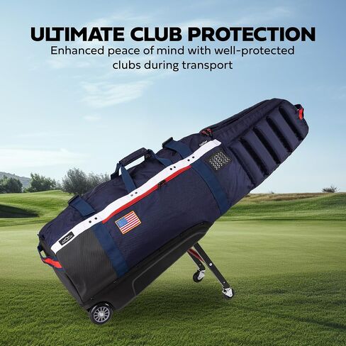 Sun Mountain 2024 Clubglider Meridian Travel Bag Red/Black/Port in Saudi Arabia
