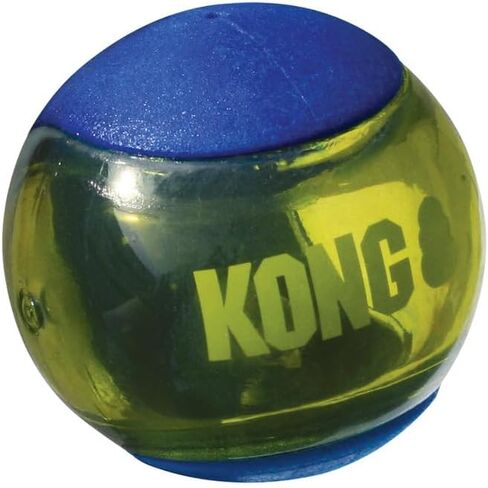 لعبة Kong Squeezz Ball Dog Toy-كرة نطاط متينة مع صرير مدمج-رائع لجلب ومضغ-تحفز اللعب والتمرين (الأزرق ، المتوسط ​​(6 عبوات)) in Saudi Arabia