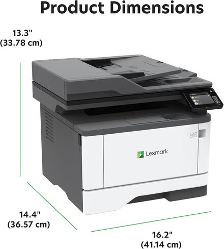 LEXMARK MX431adn Laser Multifunction Printer - Monochrome (29S0200) Bundle with 55B1000 Black 3K Yield Toner Cartridge in Saudi Arabia