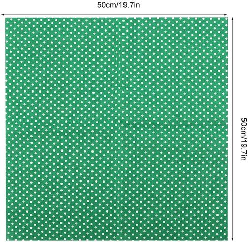 7pcs 5050cm Cotton Quilting Fabric DIY Assorted Se Squares PreCut Quarters Bundle Patchwork Home Textile for Sewing Quilting (Green Series) in Saudi Arabia