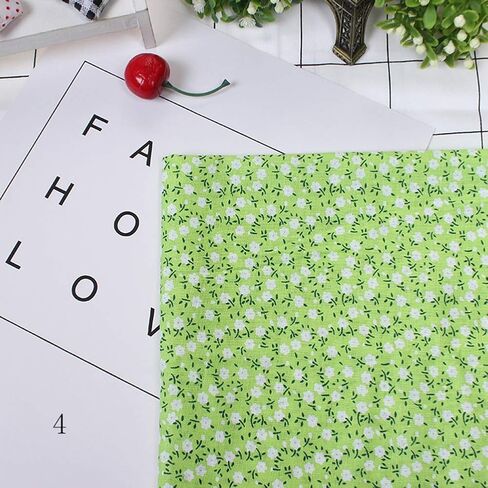 7pcs 5050cm Cotton Quilting Fabric DIY Assorted Se Squares PreCut Quarters Bundle Patchwork Home Textile for Sewing Quilting (Green Series) in Saudi Arabia