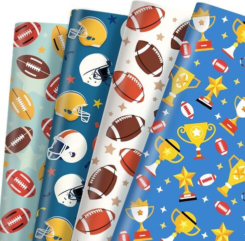 Golf Cart Bag Design Wrapping Paper - 12 Sheets Blue Green Golfing Gift Wrap Sports Themed Gifts for Birthday, Holiday - 20" x 28 in Saudi Arabia