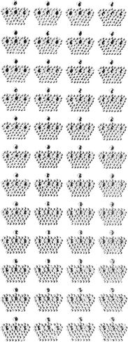 ملصقات Royal Crown Rhinestone ، 3/4 بوصة-48 COUNT GEMS DICRATITIONS SELFISTERS لصياغة ، DIRBOOKING ، DIY ، وزينة الحفلات (Silver) in Kuwait