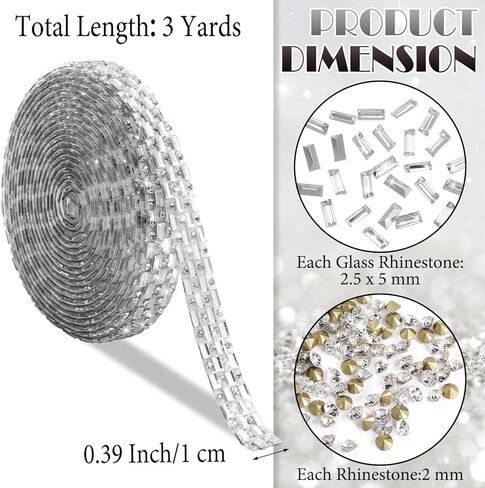 FULZTEY Bling Rhinestone Ribbon Self Adhesive,1 CM Width Gem Strips for DIY Crafts,Royal Blue Diamond Tape Roll Sticker,Glitter 3 Yards Crystal Ribbon for Car Art Wedding Party Decoration in Kuwait