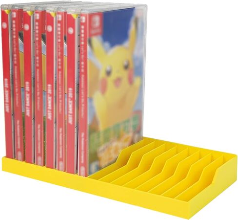 Nintendo Switch Game Holder Case Organizer - 16 Game Case Storage Stand, Eco-ABS Plastic Desktop Rack, Space-Saving Nintendo Switch Game Case Holder/Organizer (yellow) in Kuwait