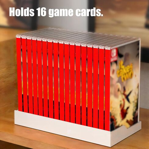 Nintendo Switch Game Holder Case Organizer - 16 Game Case Storage Stand, Eco-ABS Plastic Desktop Rack, Space-Saving Nintendo Switch Game Case Holder/Organizer (yellow) in Kuwait