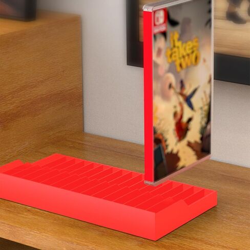 Nintendo Switch Game Holder Case Organizer - 16 Game Case Storage Stand, Eco-ABS Plastic Desktop Rack, Space-Saving Nintendo Switch Game Case Holder/Organizer (yellow) in Kuwait