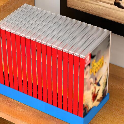 Nintendo Switch Game Holder Case Organizer - 16 Game Case Storage Stand, Eco-ABS Plastic Desktop Rack, Space-Saving Nintendo Switch Game Case Holder/Organizer (yellow) in Kuwait