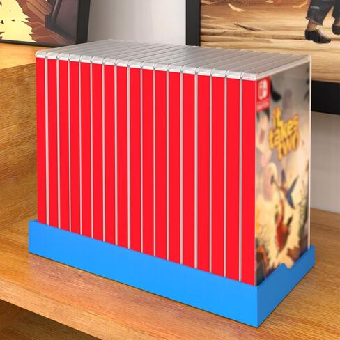 Nintendo Switch Game Holder Case Organizer - 16 Game Case Storage Stand, Eco-ABS Plastic Desktop Rack, Space-Saving Nintendo Switch Game Case Holder/Organizer (yellow) in Kuwait