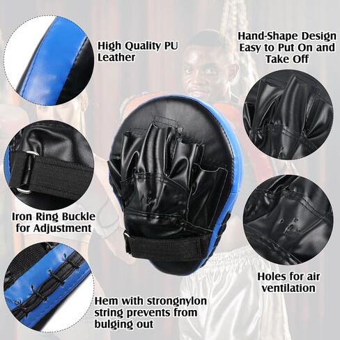 مجموعة قفازات الملاكمة 10 في 1، قفازات الملاكمة، وسادات التركيز، قفازات الملاكمة، سلامة رأس الحرس، سوار معصم للأطفال البالغين للملاكمة، الكيك بوكسينغ، الكاراتيه، الملاكمة التايلاندية، تدريب الفنون القتالية المختلطة in Kuwait