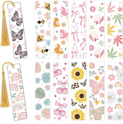UV DTF Bookmark Stickers - 24 Sheets Animal UVDTF Decals for Acrylic Bookmarks Cute Sloth Cat Double-Sided Printing UV DTF Wraps Rub on Transfer Stickers for Book Lover DIY Blank Bookmarks in Saudi Arabia