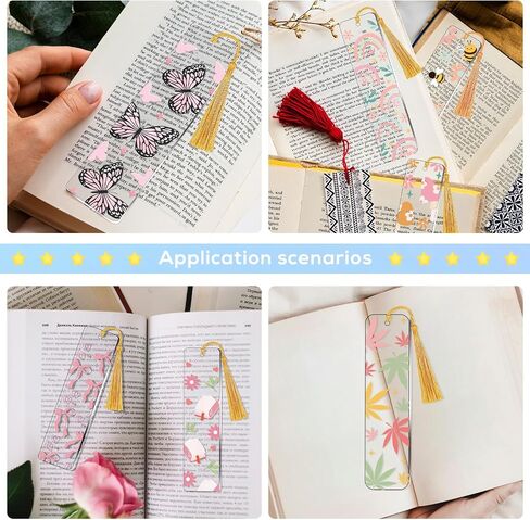 UV DTF Bookmark Stickers - 24 Sheets Animal UVDTF Decals for Acrylic Bookmarks Cute Sloth Cat Double-Sided Printing UV DTF Wraps Rub on Transfer Stickers for Book Lover DIY Blank Bookmarks in Saudi Arabia