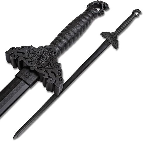 BladesUSA E503-PP سيف القرون الوسطى للتدريب على الفنون القتالية من مادة البولي بروبيلين، طول 34 بوصة، أسود in Kuwait
