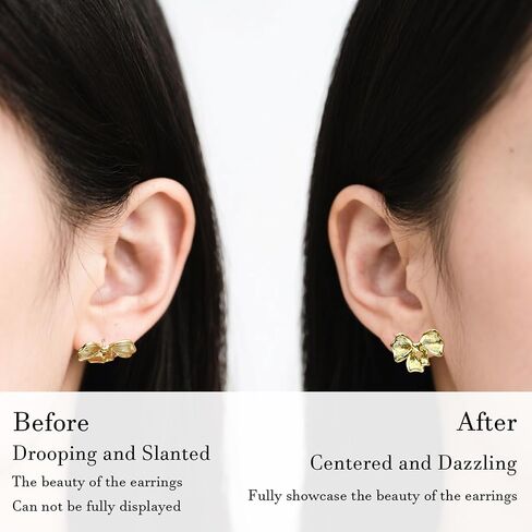 Colorful Ear Lobe Earring Backs for Droopy Ears, Comfortable Hypoallergenic Support Patches, Heavy Studs Locking Backstop Prevents Stretching and Tearing (Sparkling Pink) in Saudi Arabia